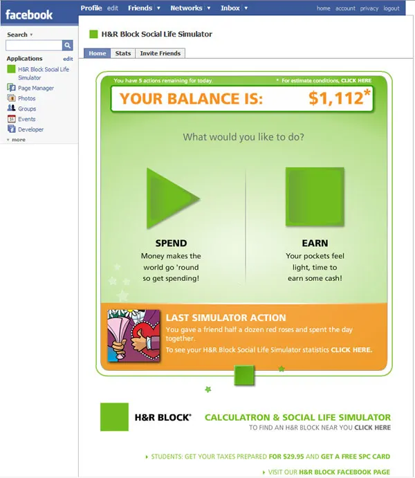 H&R Block Calculatron