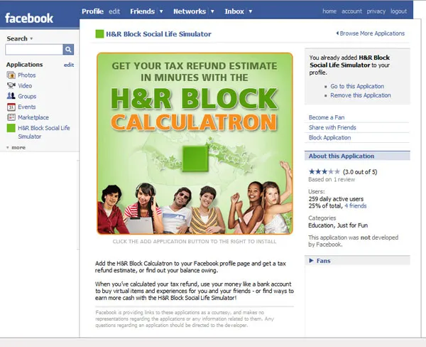 H&R Block Calculatron (image 2)