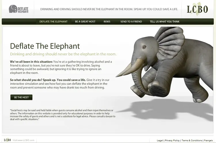 3D: The LCBO 3D elephant (image 1)