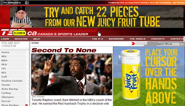 Juicy Fruit Synchronized Interactive Banners (image 3)