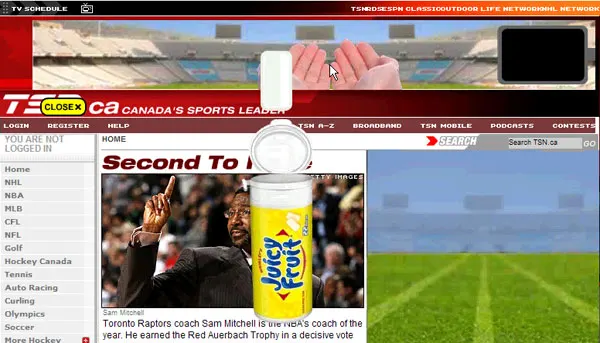 Juicy Fruit Synchronized Interactive Banners