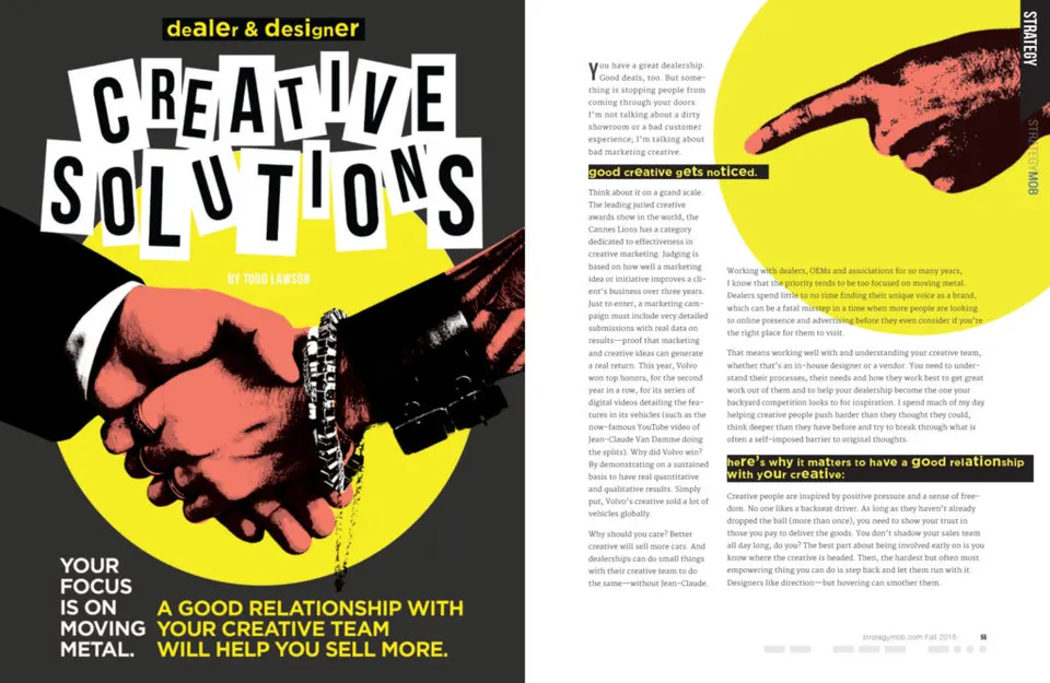 Strategy Mob Issue 01 article, article by Todd Lawson