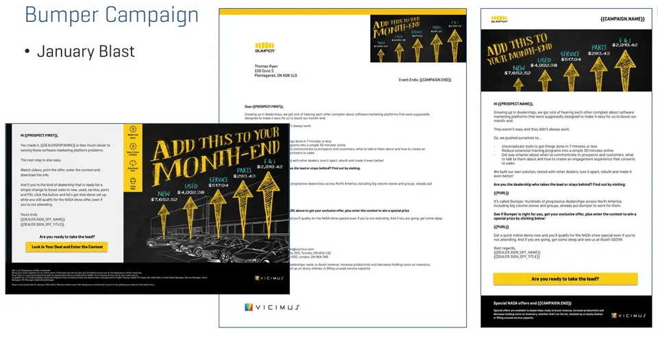 Bumper Email/Direct Campaign 2