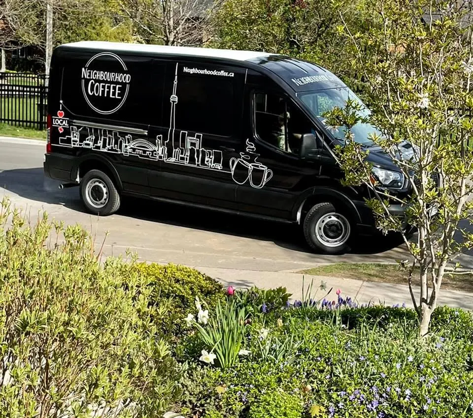 Neighbourhood Coffee packaging and vehicle wrap (image 3)