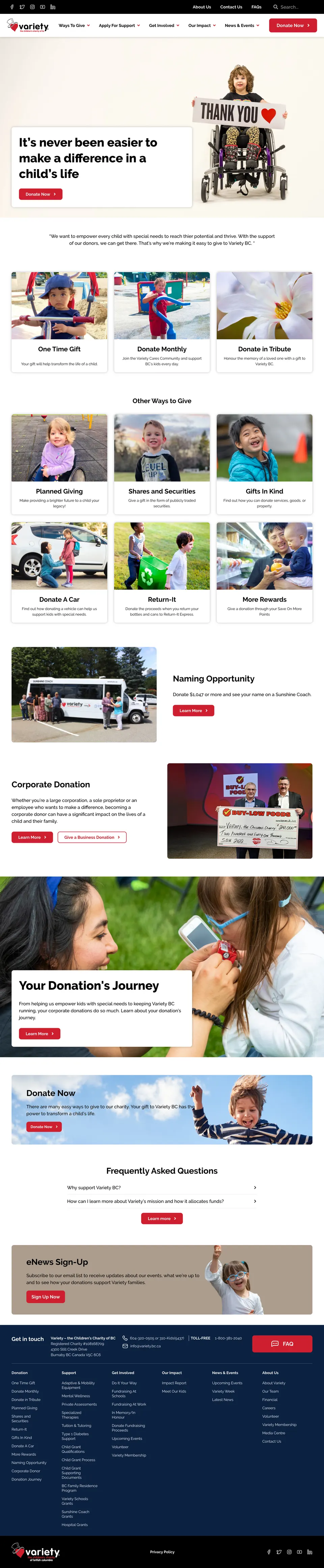 Variety.bc.ca Redesign (image 3)