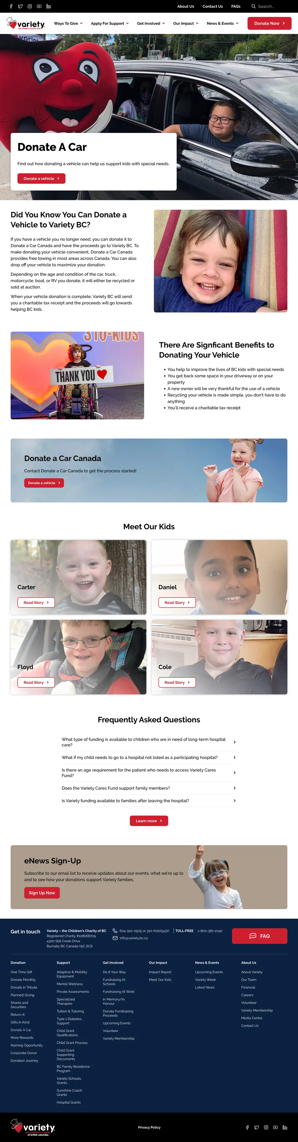 Variety.bc.ca Redesign (image 5)