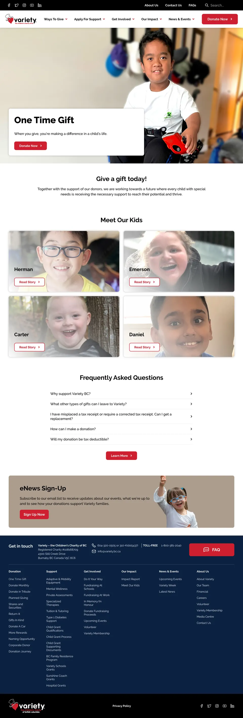 Variety.bc.ca Redesign (image 4)