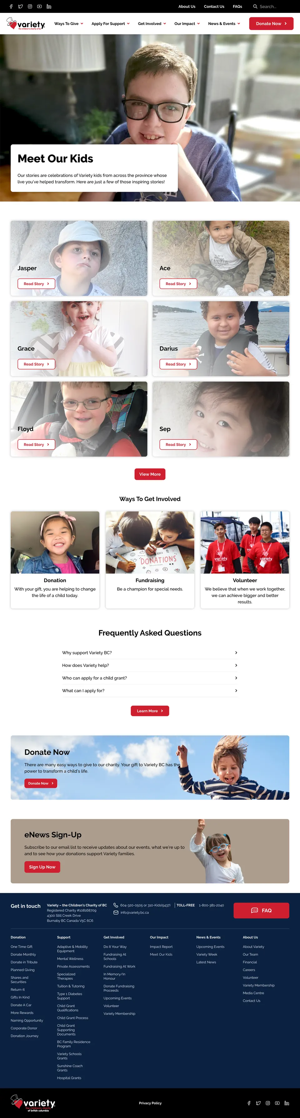 Variety.bc.ca Redesign (image 9)