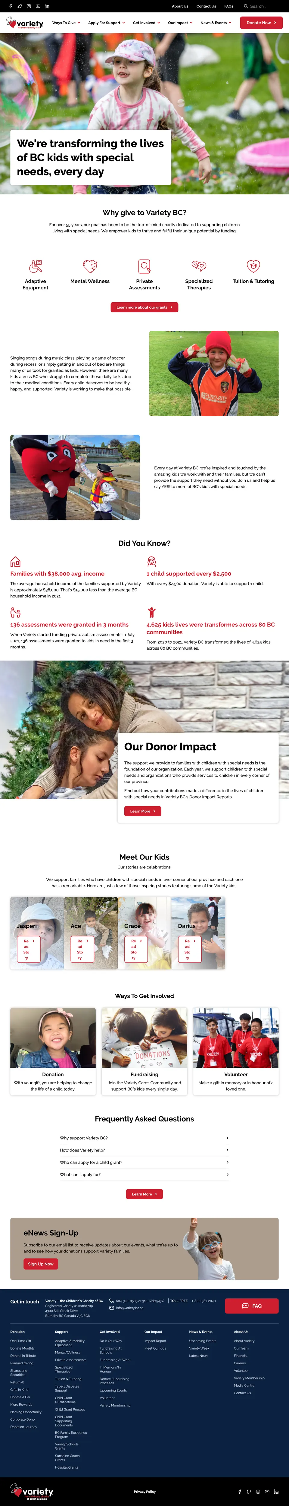 Variety.bc.ca Redesign (image 8)